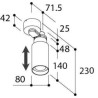 TAL TELESCOOP Surface Mounted plafonnier