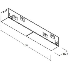 TAL LIGHTING TRACK 48V - STRAIGHT COUPLER