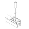 TAL LIGHTING TRACK 48V SURFACE - PENDANT CLIP + SUSP STEEL WIRE 4m