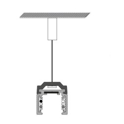 TAL LIGHTING TRACK 48V SURFACE - PENDANT CLIP + SUSP STEEL WIRE 6m
