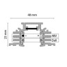 TAL LIGHTING TRACK 48V TRIMLESS - 3000MM
