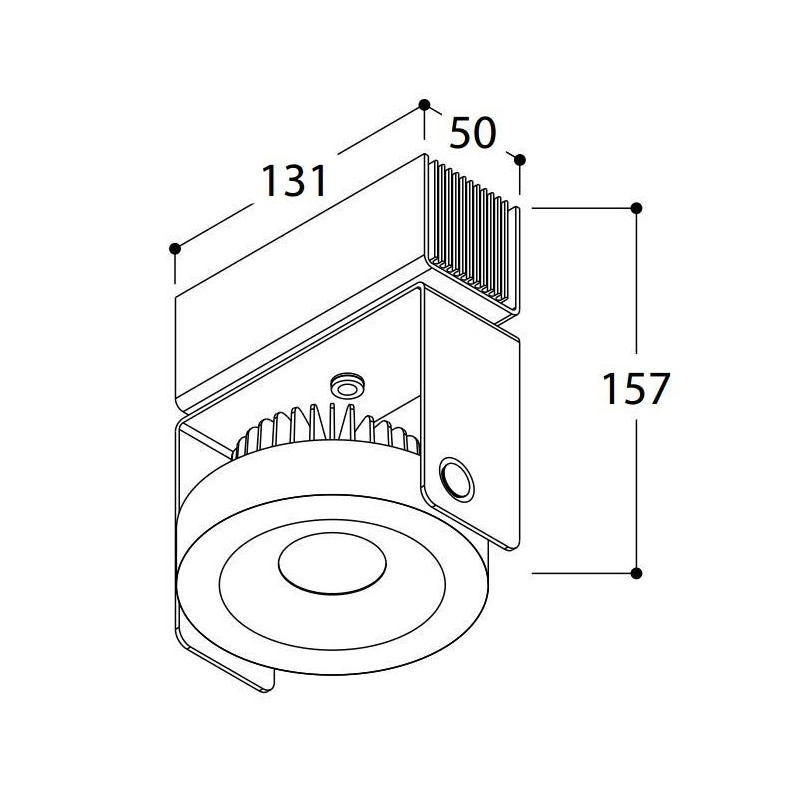 TAL WODAN SURFACE 1xBEAUFORT² MAINS DIMMABLE lampe murale