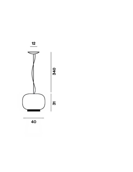 Foscarini Chouchin Reverse 1 Color Led lampe a suspension