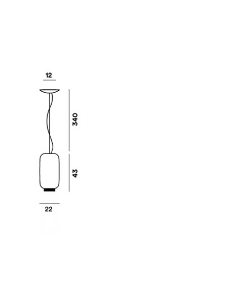 Foscarini Chouchin Reverse 2 Led suspension lamp