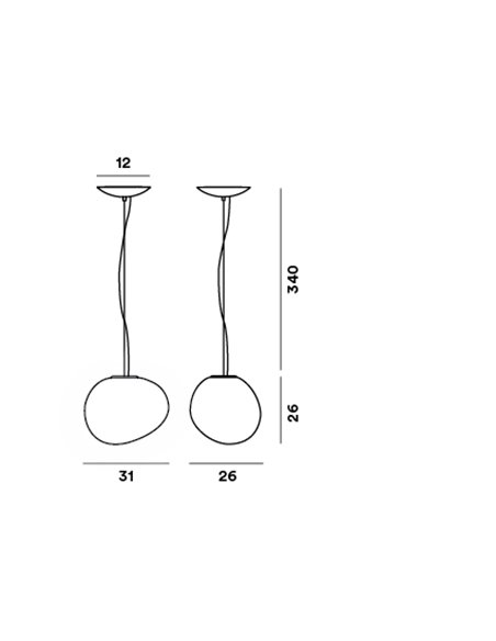 Foscarini Gregg Media suspension lamp