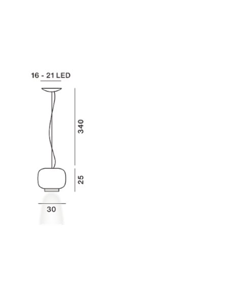 Foscarini Chouchin 3 Led lampe a suspension