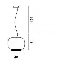 Foscarini Chouchin 1 Reverse Dim lampe a suspension