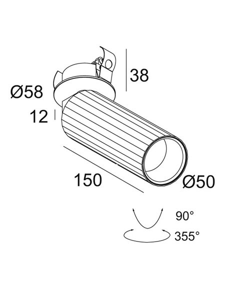 Delta Light HEDRA L CLIP Ceiling light