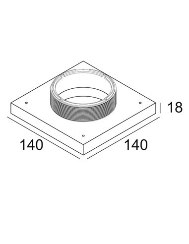 Delta Light MOUNTING KIT R82 TRIMLESS CSC