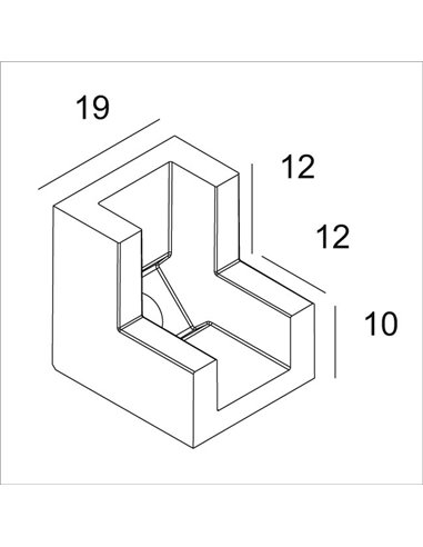 Delta Light SL19 - CORNER V90°