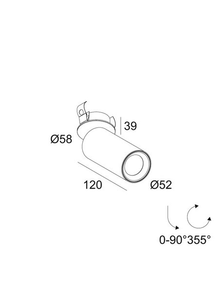 Delta Light SPY 52 FOCUS CLIP Plafonnier