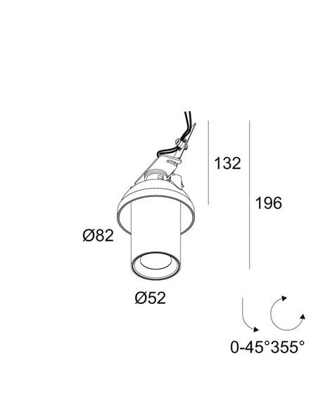 Delta Light SPY 52 FOCUS TRIMLESS Plafonnier