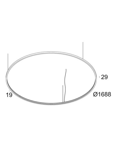 Delta Light SUPERLOOP SLIM IN 170 SBL Lampe a suspension