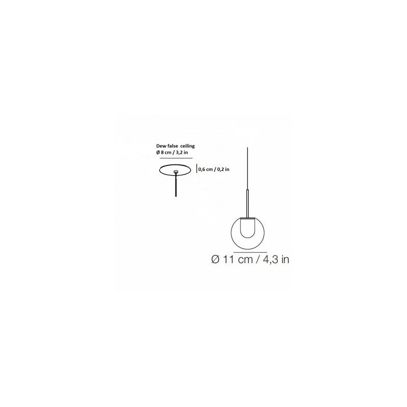 Kundalini DEW FALSE CEILING Lampe suspension
