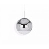 Mirror ball pendant 40cm zilver