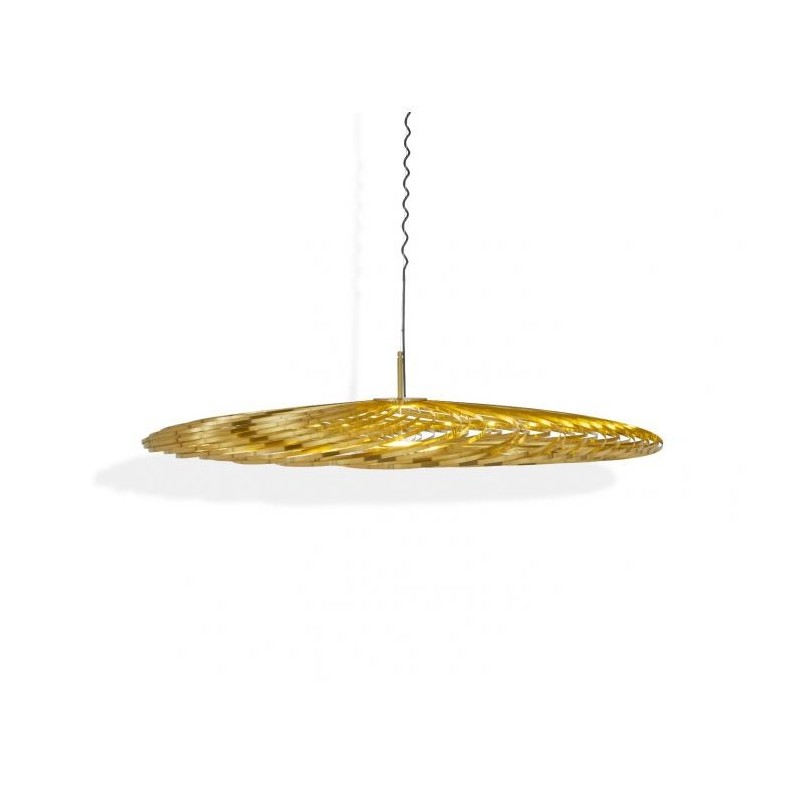 spring pendant large brass 3