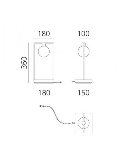 Artemide Curiosity 36 sphere Lampe de table