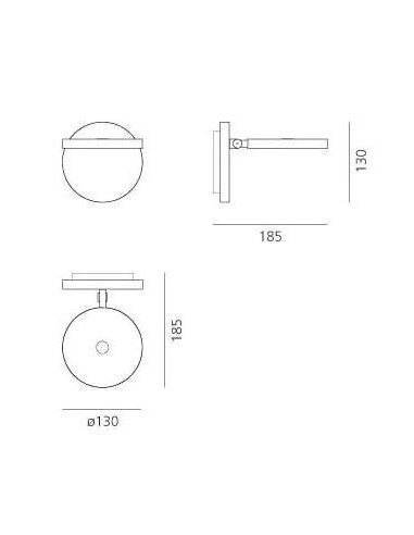 Artemide Demetra Faretto without switch Applique