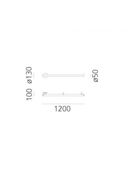 Artemide Alphabet Of Light Linear 120 SEMI-RECESSED Wall lamp