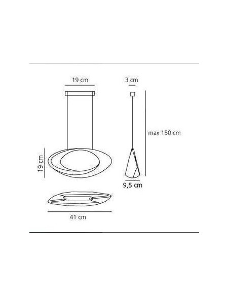 Artemide Cabildo Led Suspension Lampe à Suspension