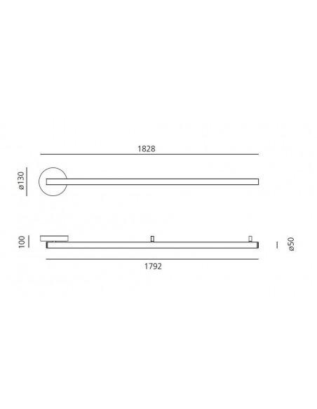 Artemide Alphabet Of Light Linear 180 Applique / Plafonnier