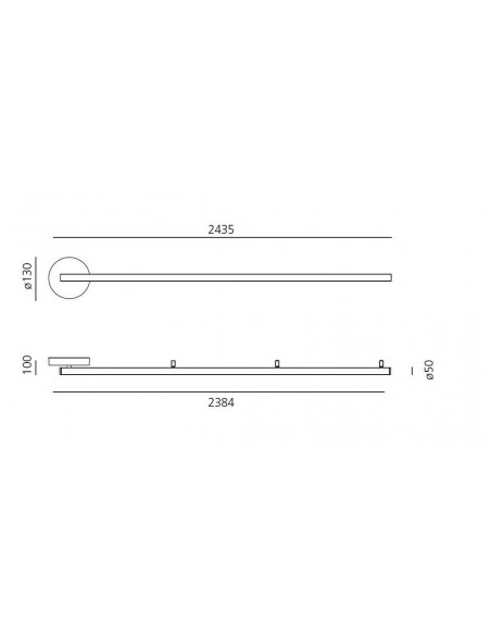 Artemide Alphabet Of Light Linear 240 Wall lamp / ceiling lamp