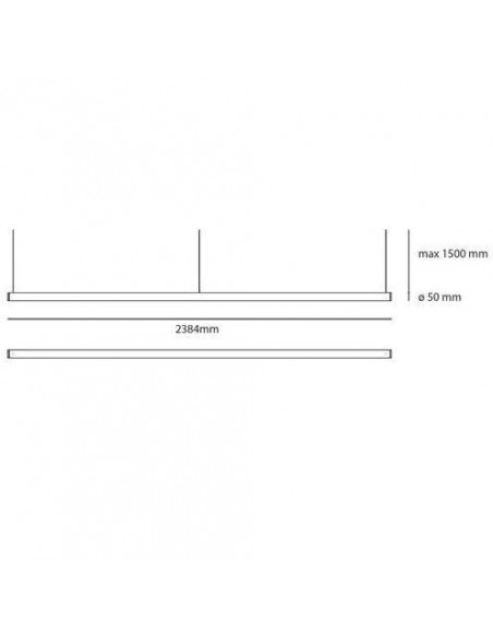 Artemide Alphabet Of Light Linear 240 suspended lamp