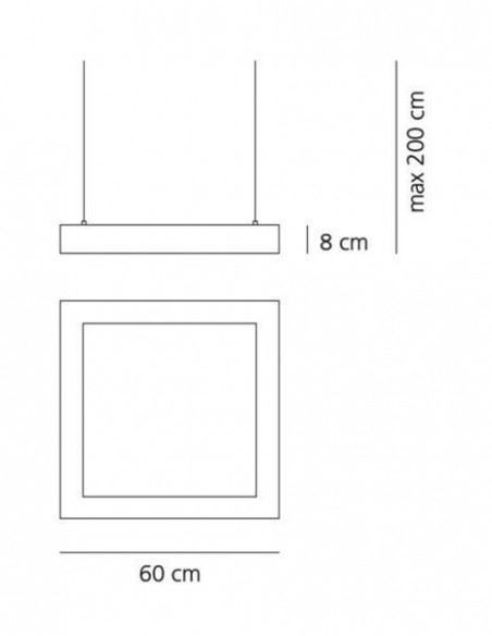 Artemide Altrove 600 Led Suspension direct/indirect LIGHT suspended lamp