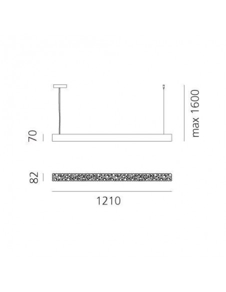 Artemide Calipso Linear 120 Lampe à Suspension