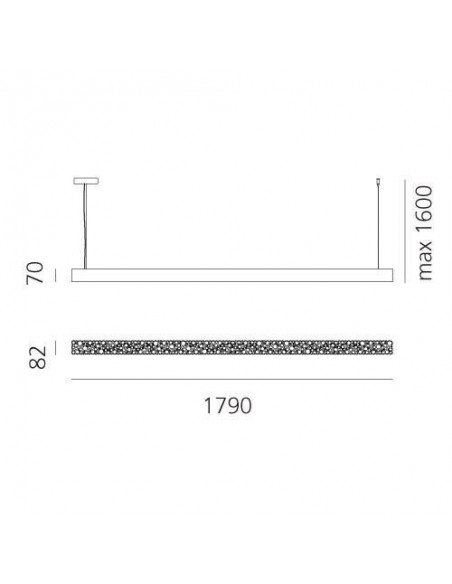 Artemide Calipso Linear 180 Lampe à Suspension