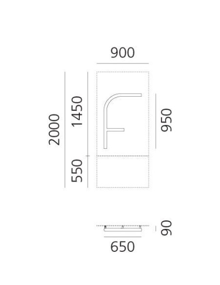 Artemide Alphabet Of Light Applique "F" uppercase