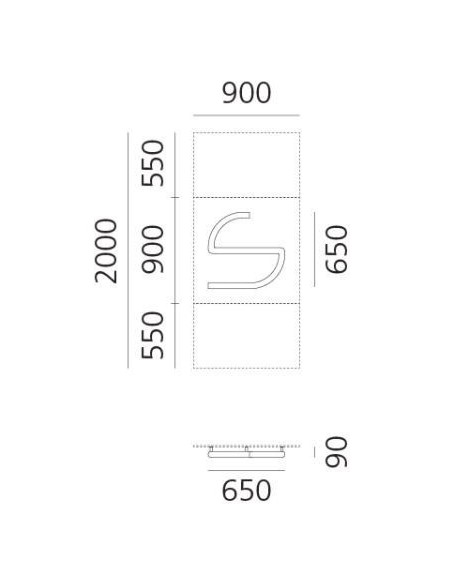 Artemide Alphabet Of Light Applique "s" lowercase