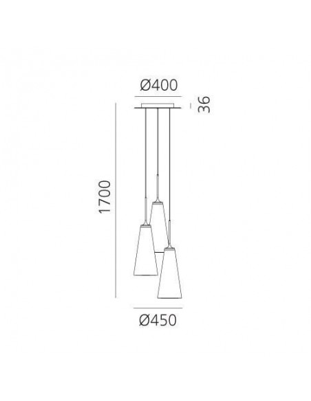 Artemide Look At Me 21 suspended lamp 3st