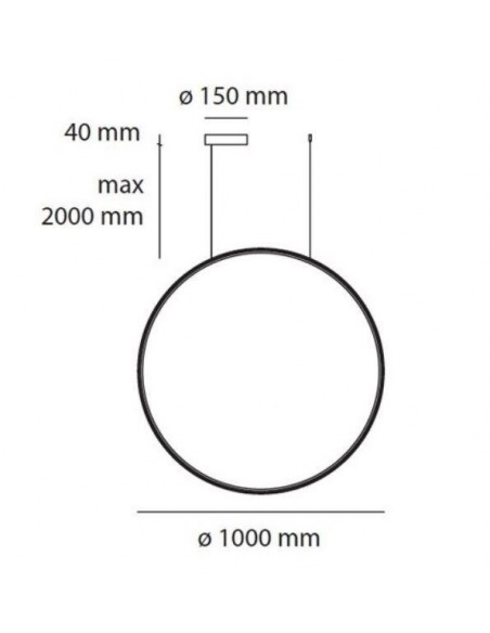 Artemide Discovery Vertical 100 RGBW Lampe à Suspension