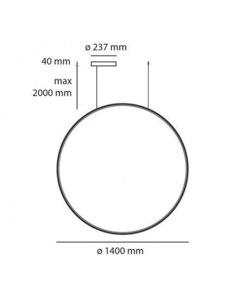 Artemide Discovery Vertical 140 suspended lamp