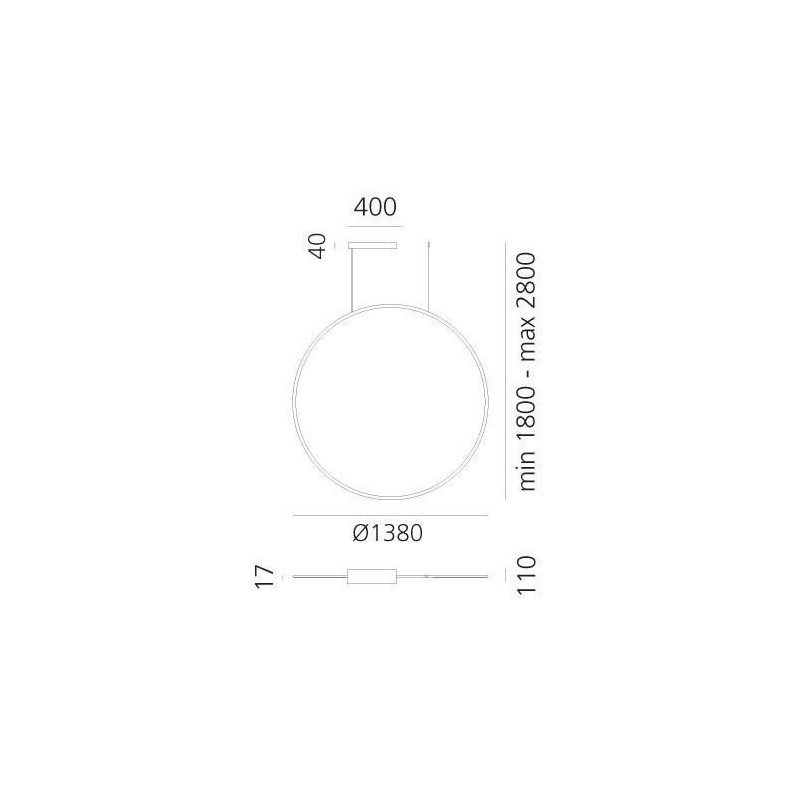 Artemide Discovery Vertical 140 RGBW suspended lamp