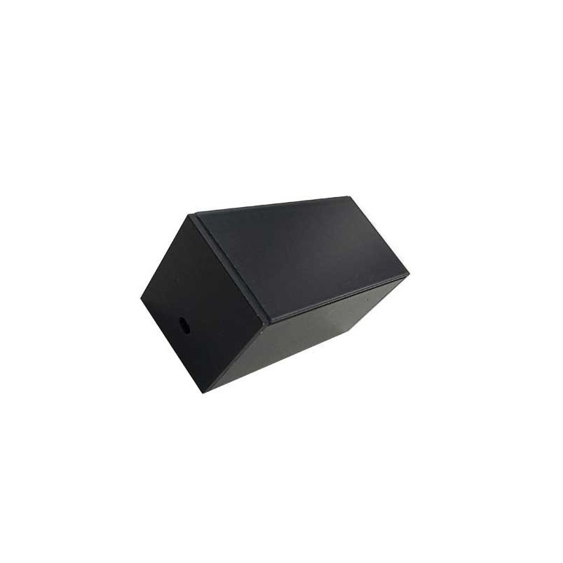 Integratech Profil SL Flat 25x25 2m plexi noir acc. inclus