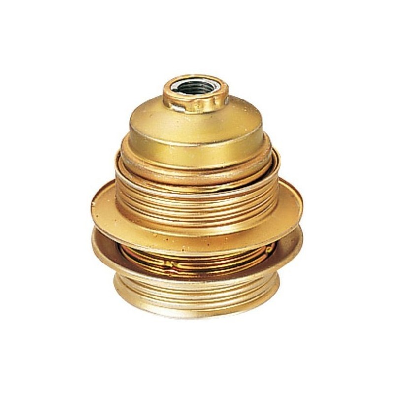 Integratech Fitting E27 Messing 2 Tegenmoeren Draadstang 10Mm