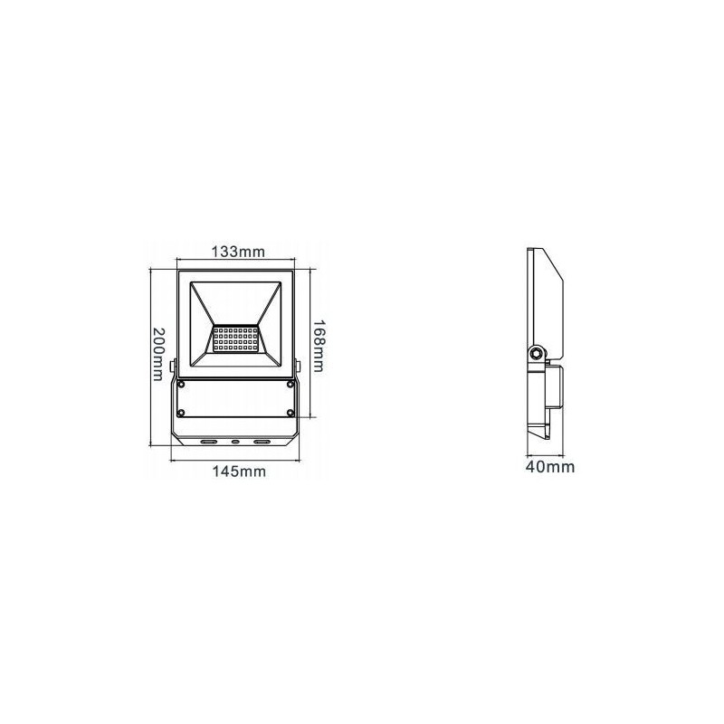 Integratech LED floodlight QT 20W Wandlampe