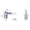 Integratech Streetlight mini adapter 90° richtbaar Pollerleuchte