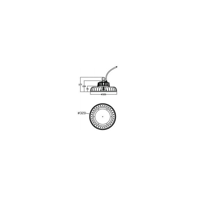 Integratech Cloche PHB 150W IP65 réglable 1-10V