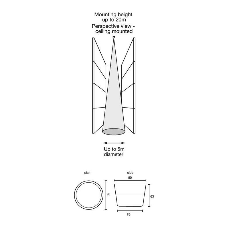Integratech PIR apparent IP20 narrow beam Integraconnect