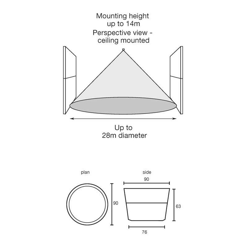 Integratech PIR apparent IP20 wide beam Integraconnect