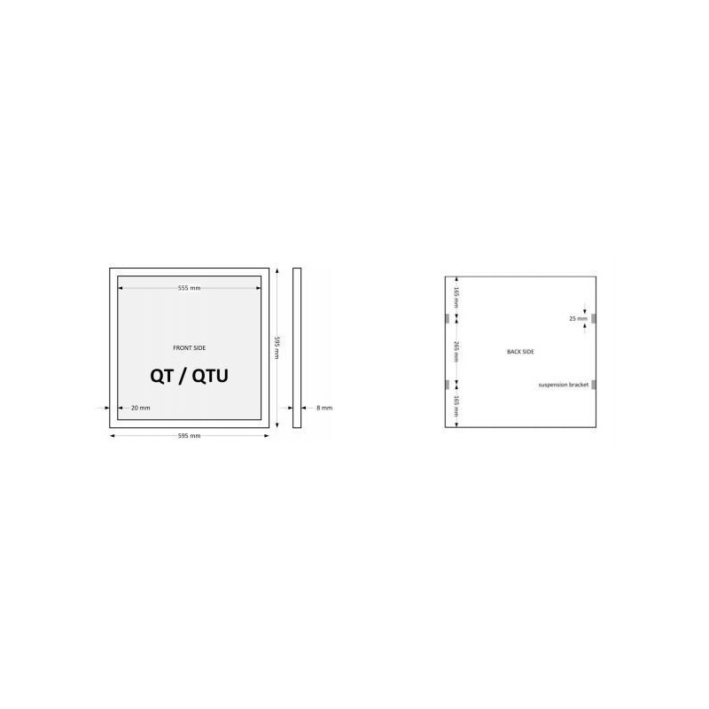 Integratech LED paneel QT 36W 600x600 ENEC