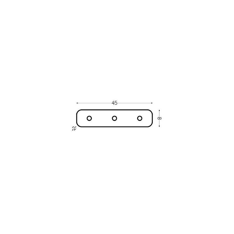 Integratech Coupleur droit pour profil SLF2525