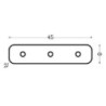 Integratech Coupleur droit pour profil SLF2525