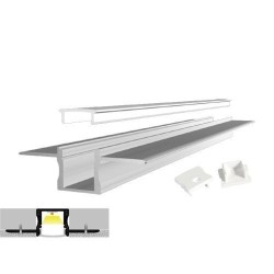 Integratech Profil SLP15 3m plexi mat accessoires inclus