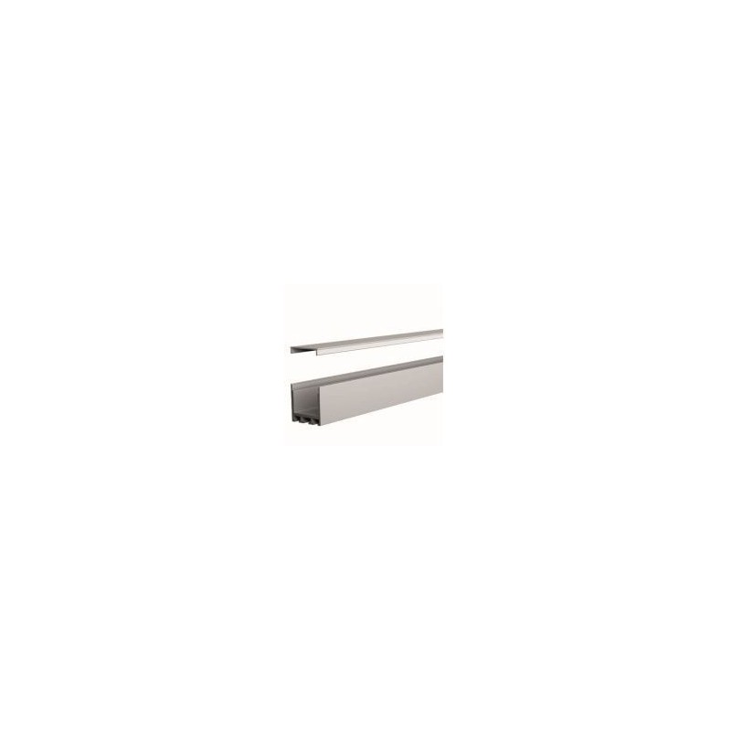 Integratech Profile SL Flat 25x25 alu 3m milky cover incl. acc