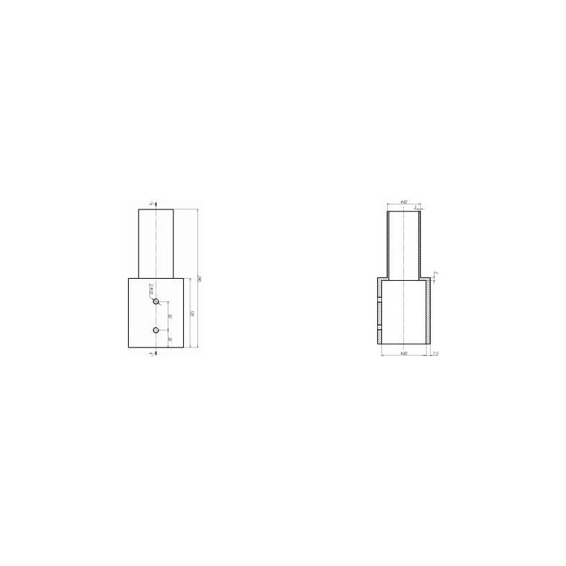 Integratech Streetlight adapter 60/80mm