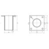 Integratech Streetlight muurbeugel T 60mm